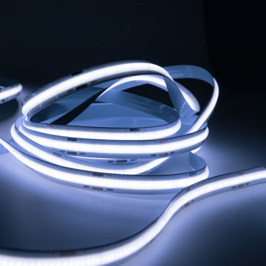 LED лента COB Lightex 13.6W/м 10мм студена светлина 5м