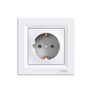 Единичен контакт Schneider Asfora EPH2900121 бял    