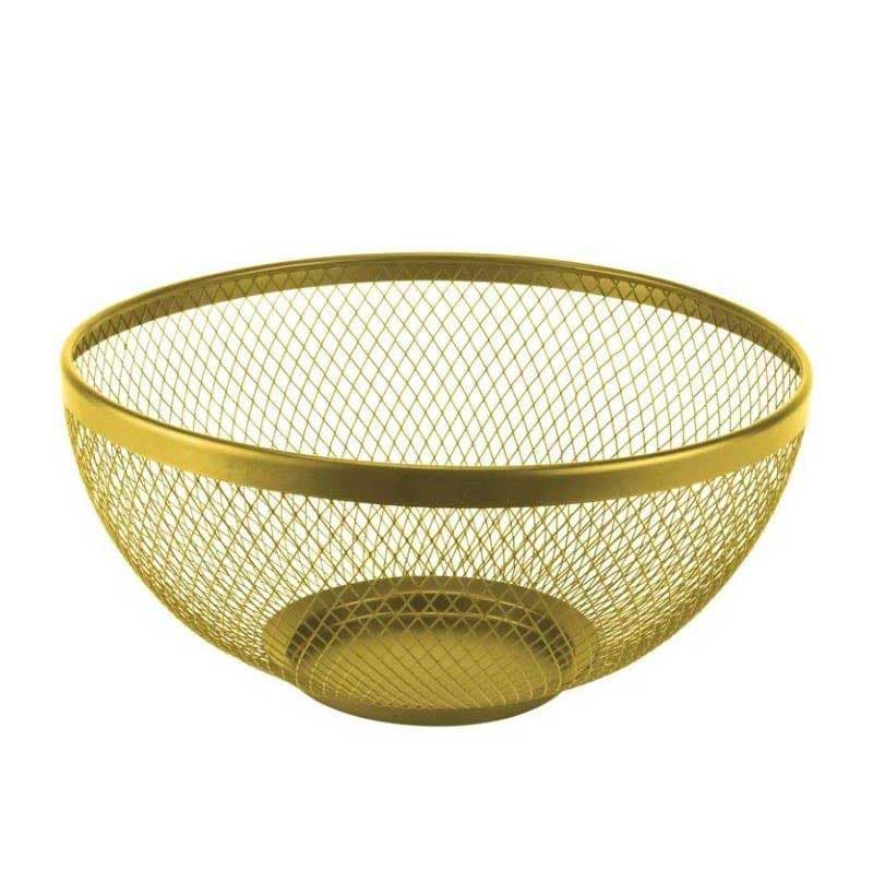 Кръгла фруктиера Ø26x13 см Златна
