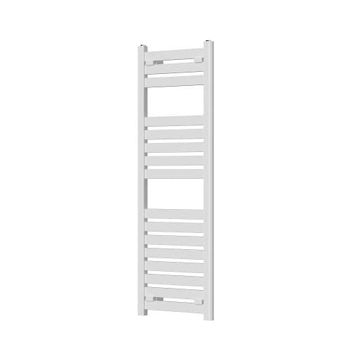 Стоманена лира за баня Cascada Flat 400/1200мм 556W бяла  