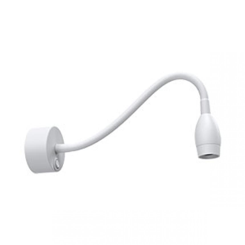 LED аплик с чупещо рамо Lightex Zion бял 3W 4000K с ключ