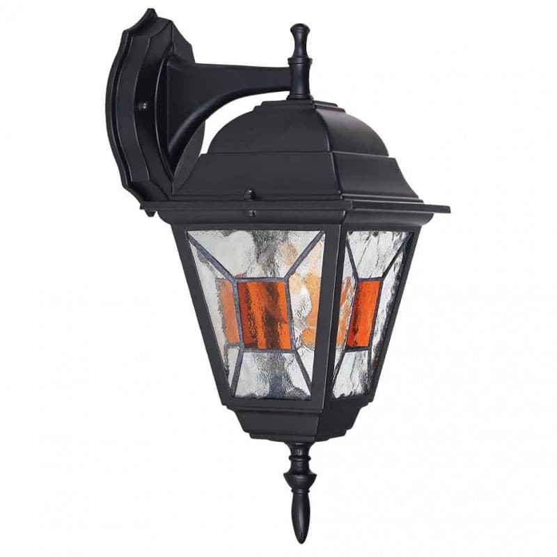 Градински фенер Lightex Lucca II DN 1xE27 черен мат