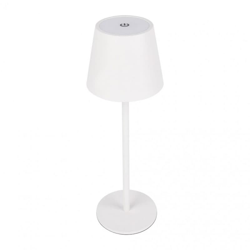 LED настолна лампа с батерия Lightex Noto DC 5V 3W Touch+USB бял