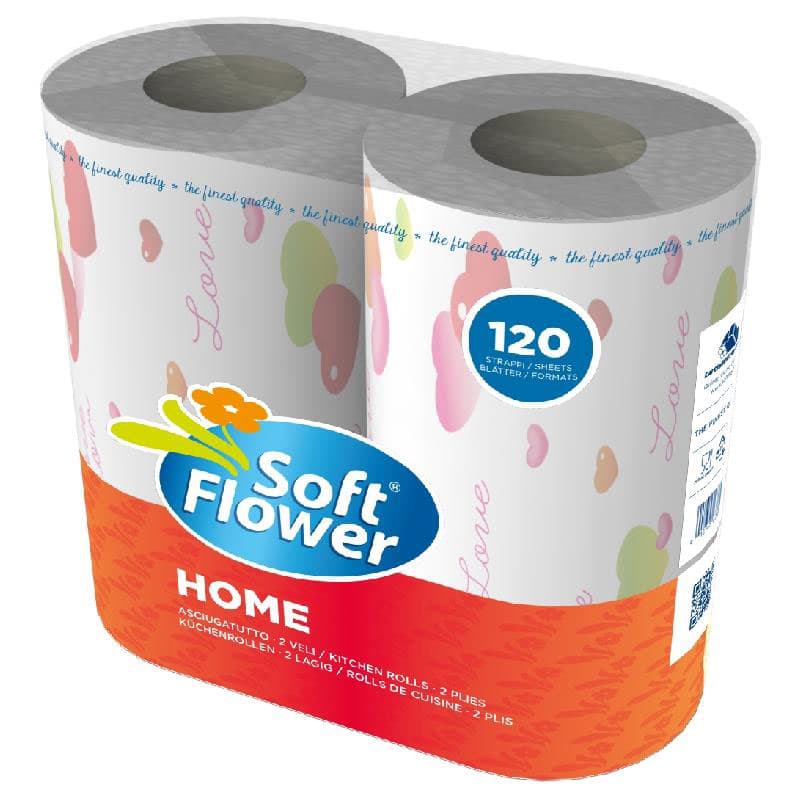 Кухненска хартия Soft Flower 2 броя