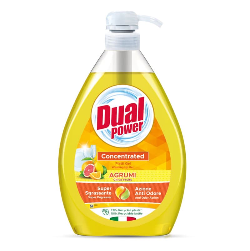 Препарат за съдове Dualpower Gel Agrumi концентрат 1л