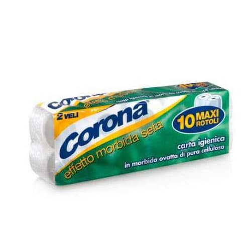 Тоалетна хартия Corona двупластова 10 броя