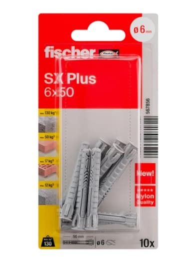 Дюбел Fischer SX 6x50 K NV 567856 / 10 броя