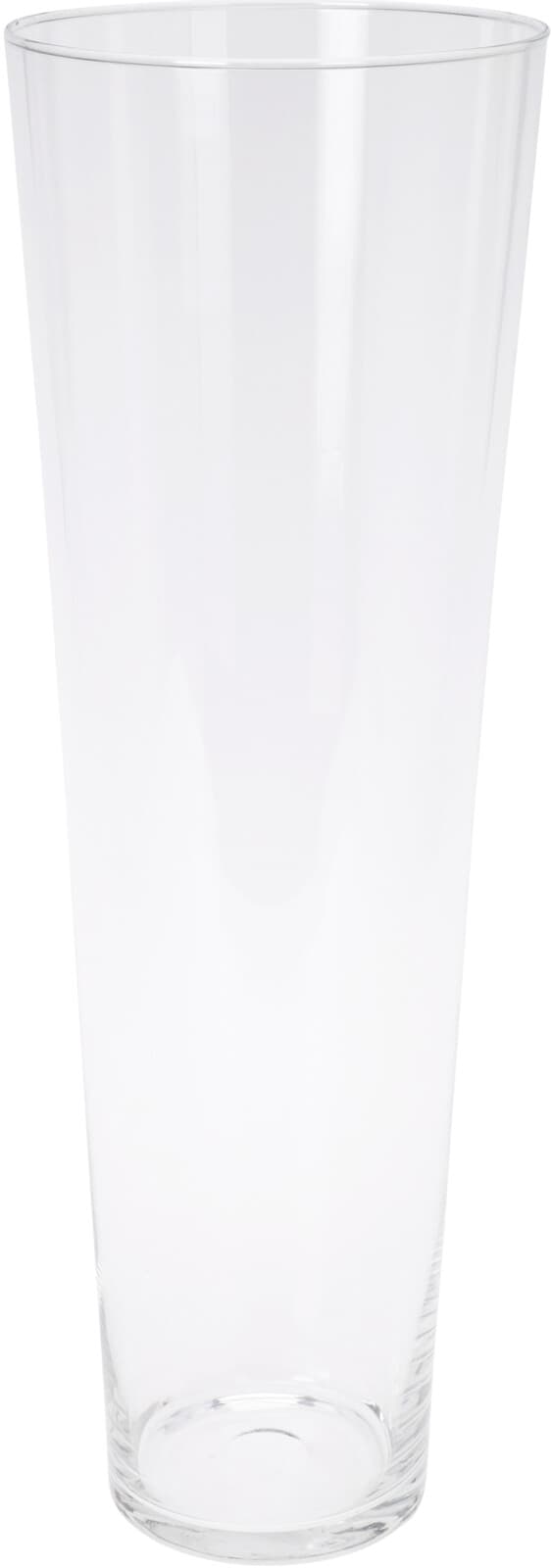 Ваза стъкло Conical 17x50 см