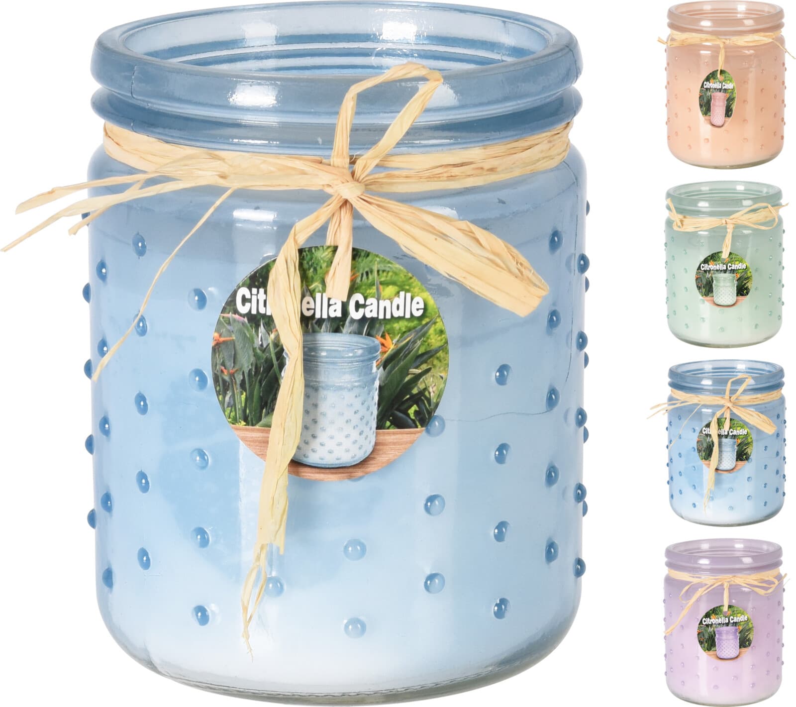 Свещ в стъклено бурканче Citronella 10.5х12.5 см