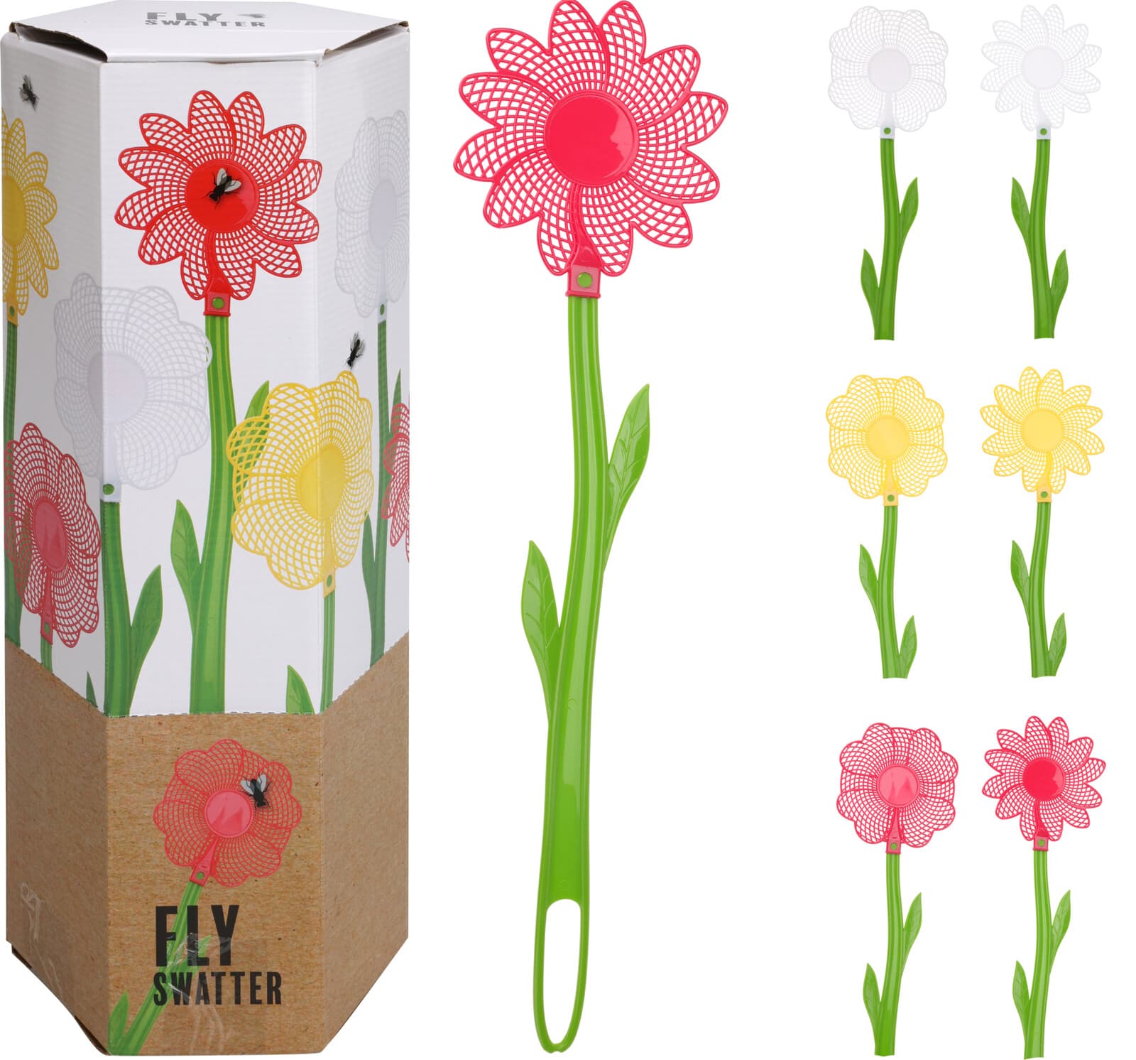 Мухобойка полипропилен Flower 48x12см