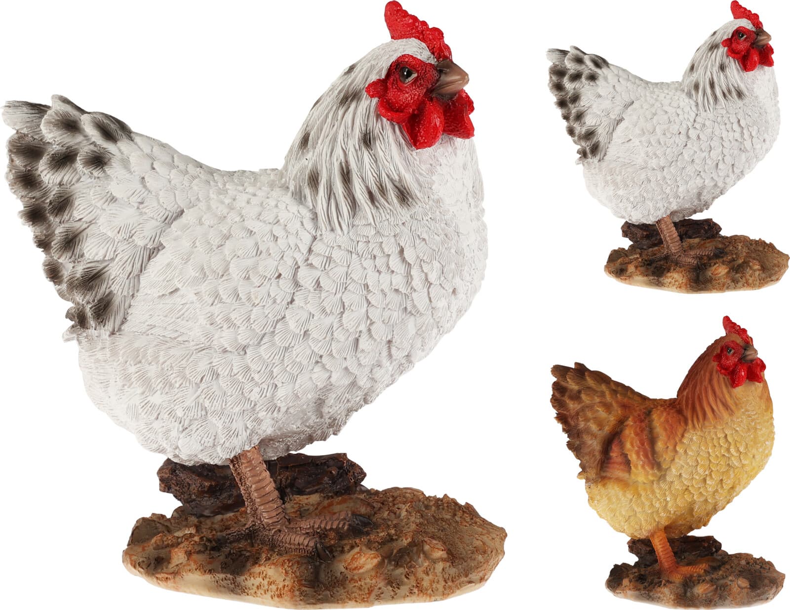 Градинска фигура Кокошка Polyresin 19см