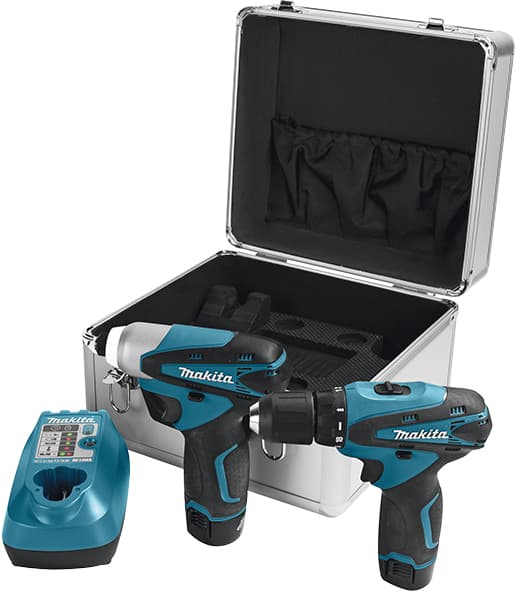 Комплект акумулаторен винтоверт + ударен гайковерт Makita LCT204
