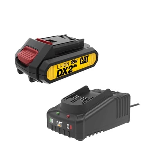 Комплект зарядно и батерия CAT 18V 2Ah 2A