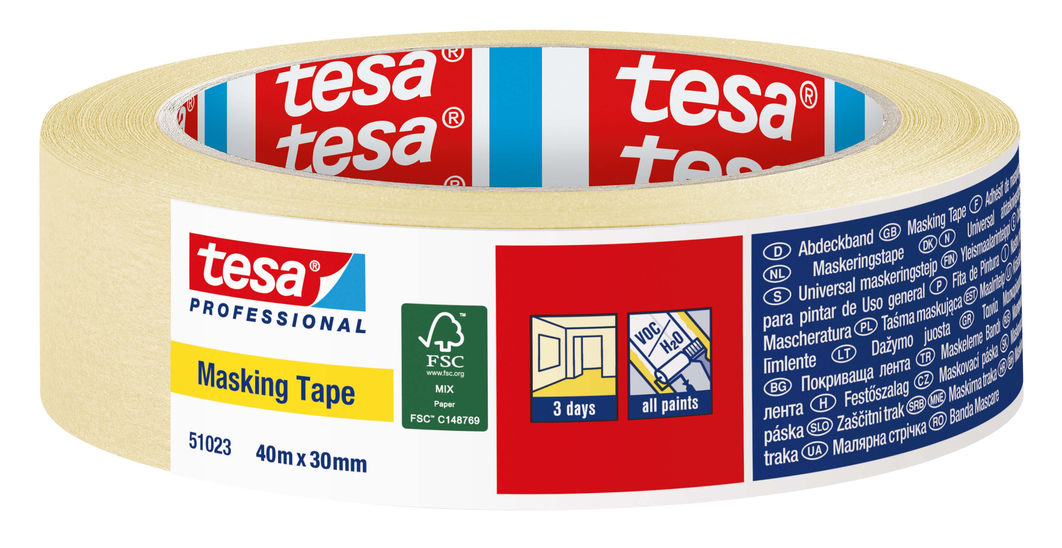 Хартиена лента Tesa Professional 40м х 30мм
