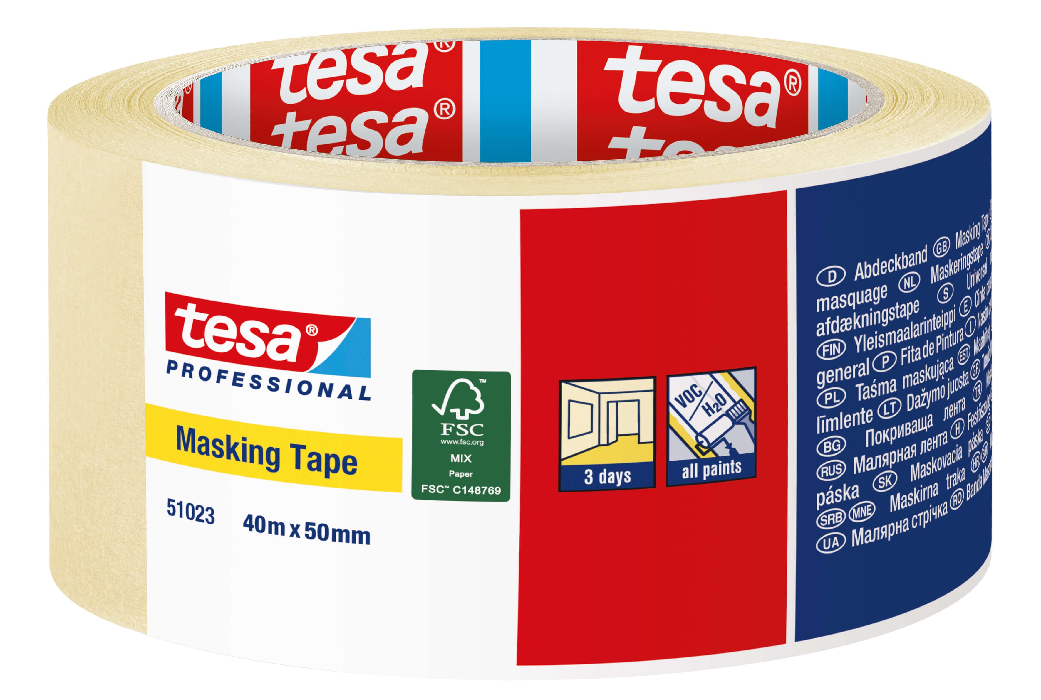 Хартиена лента Tesa Professional 40м х 50мм