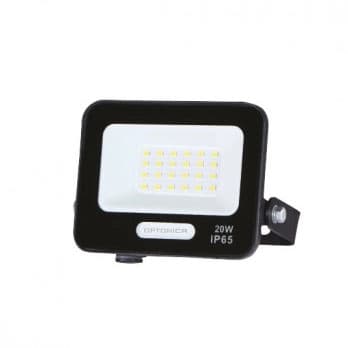 LED прожектор Optonica черен 20W 4000K IP65