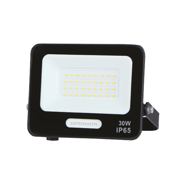 LED прожектор Optonica черен 30W 6000K IP65