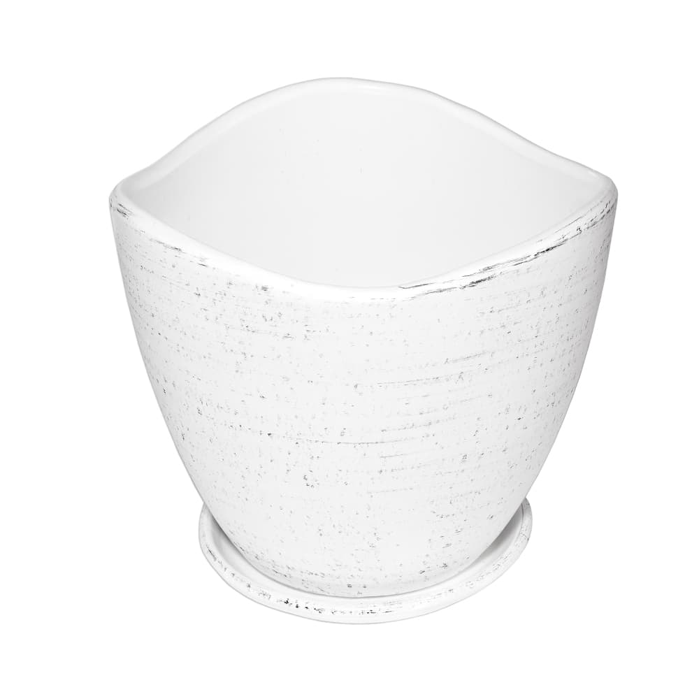 Саксия Pure White ø34x30см бяла