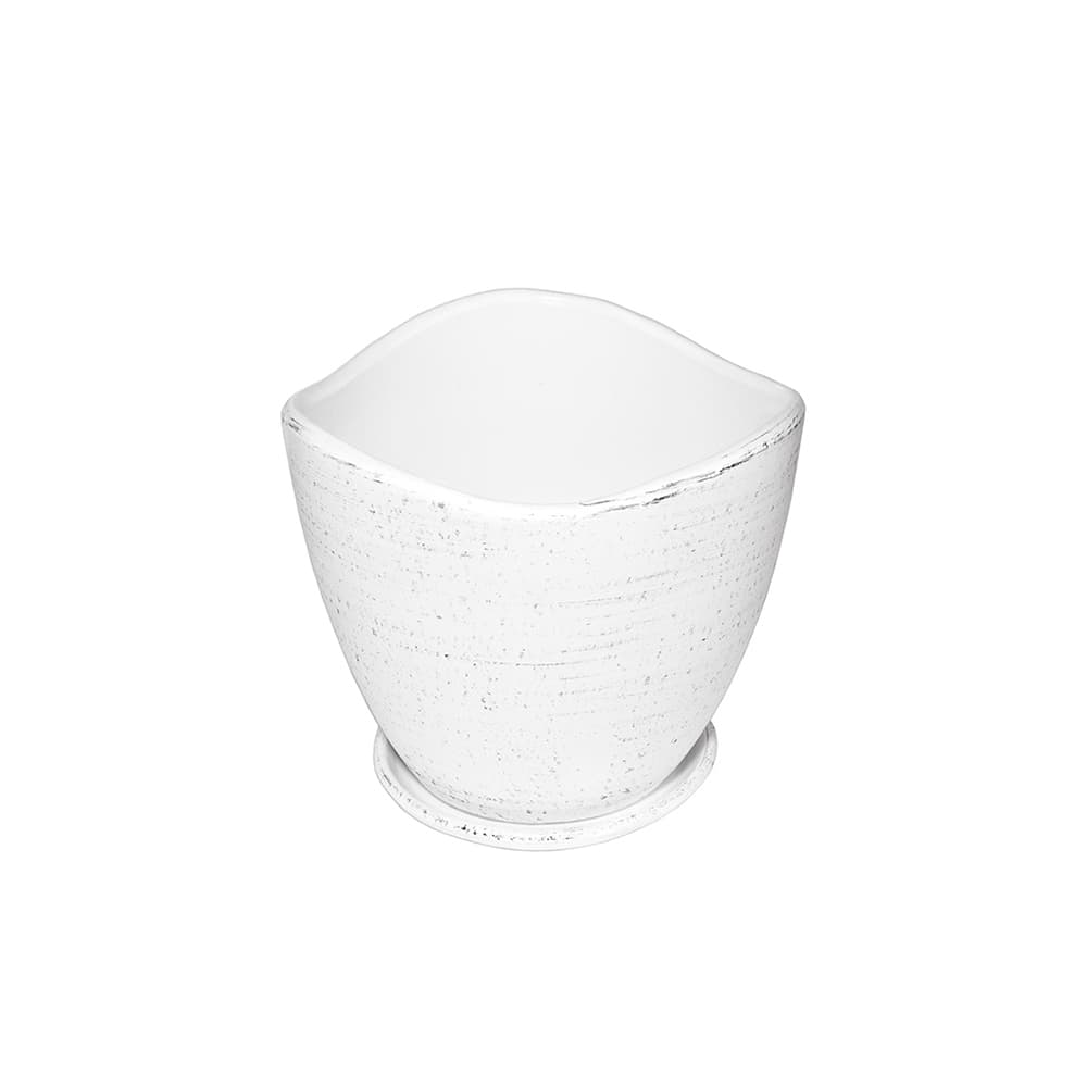 Саксия Pure White ø16x15см бяла