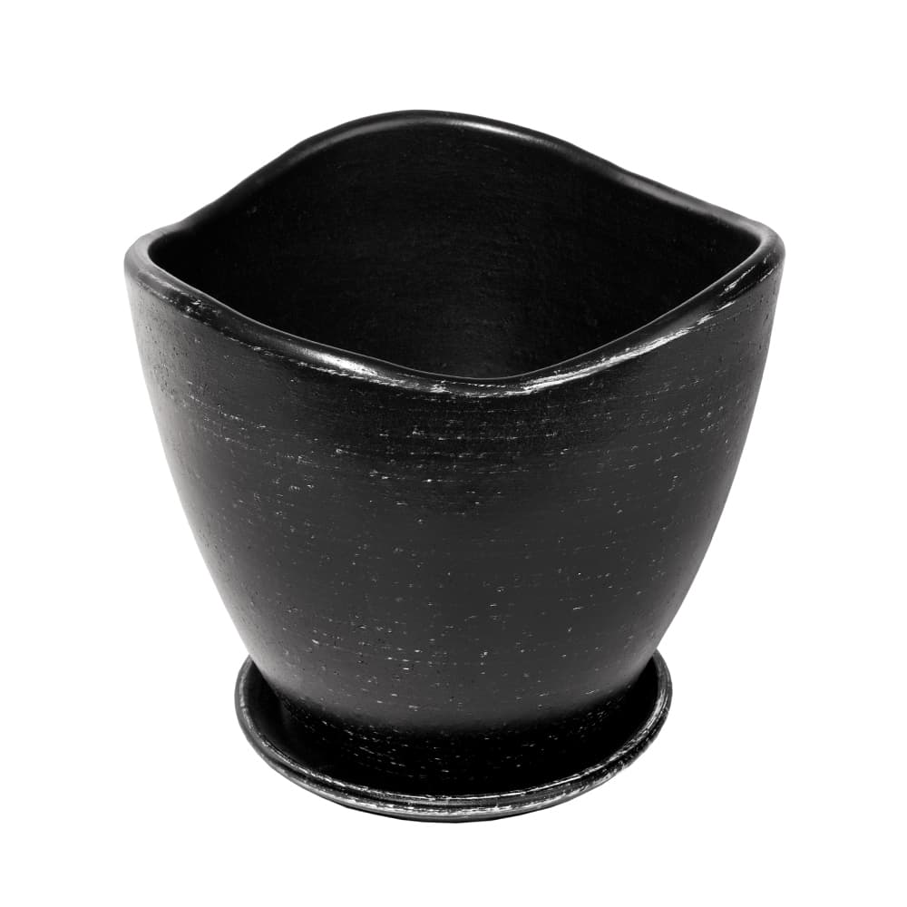 Саксия Frosty Sсhiny Black ø34x30см черна