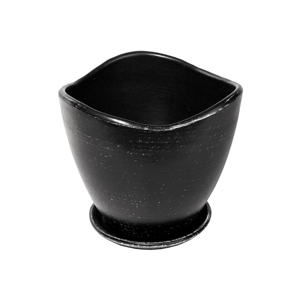 Саксия Frosty Sсhiny Black ø27x25см черна