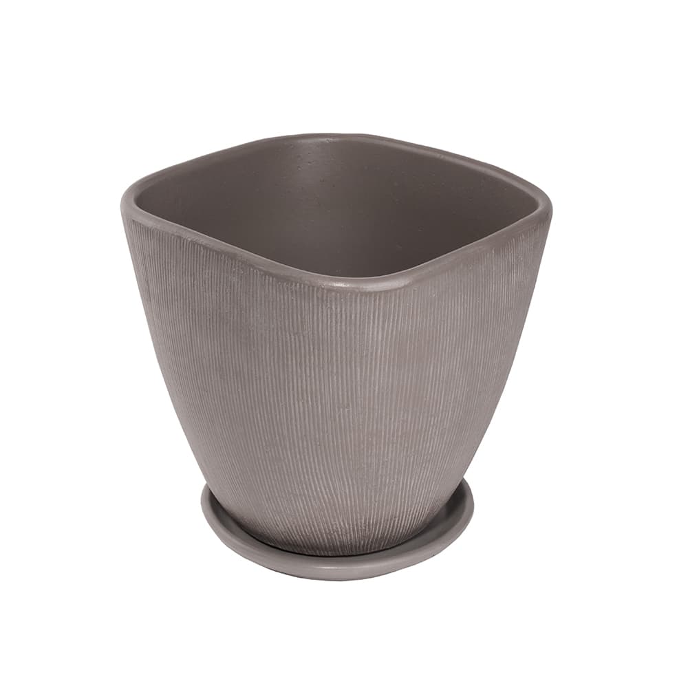 Саксия Cloudy Grey 29xH26см сива