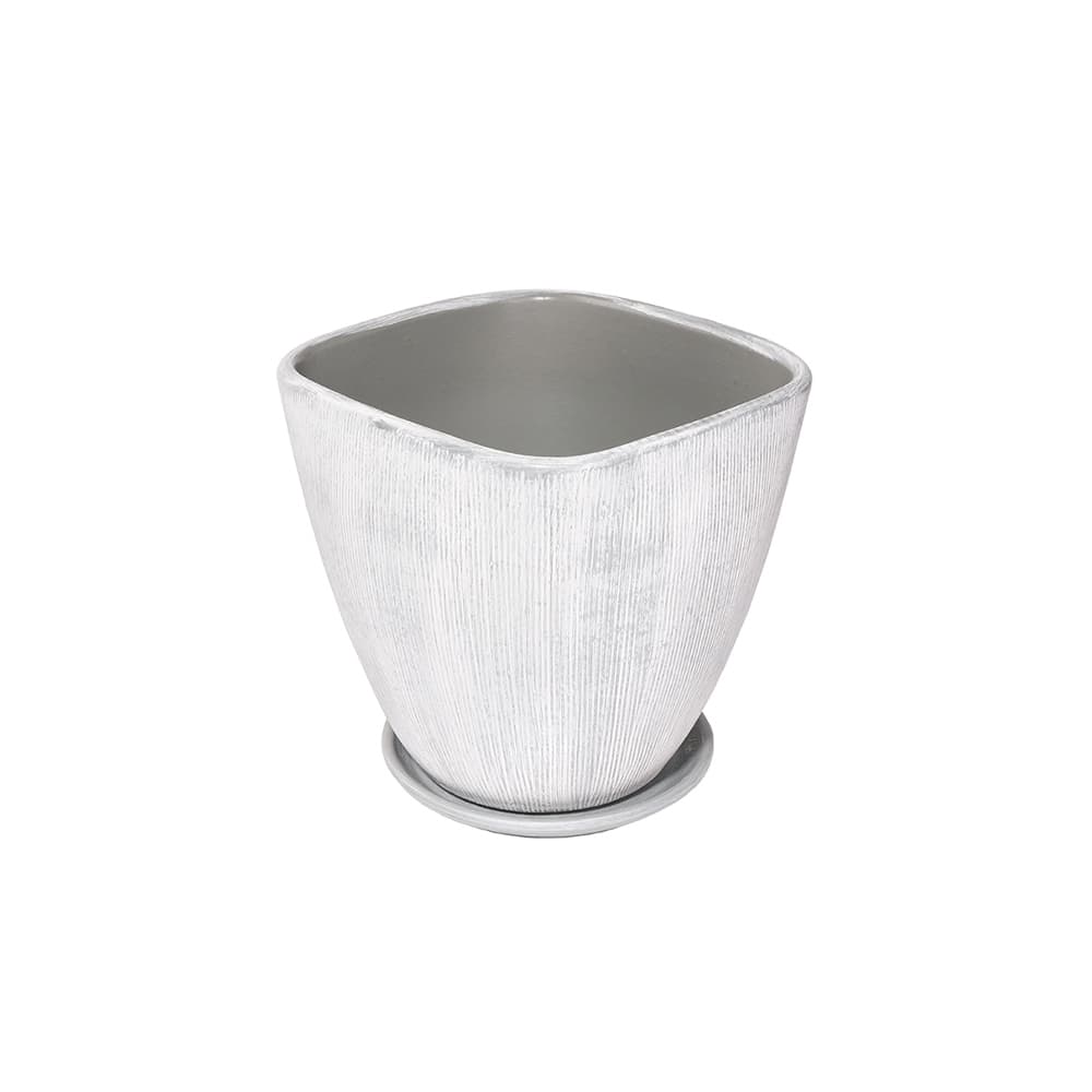 Саксия Pop Grey 18xH16см светлосива