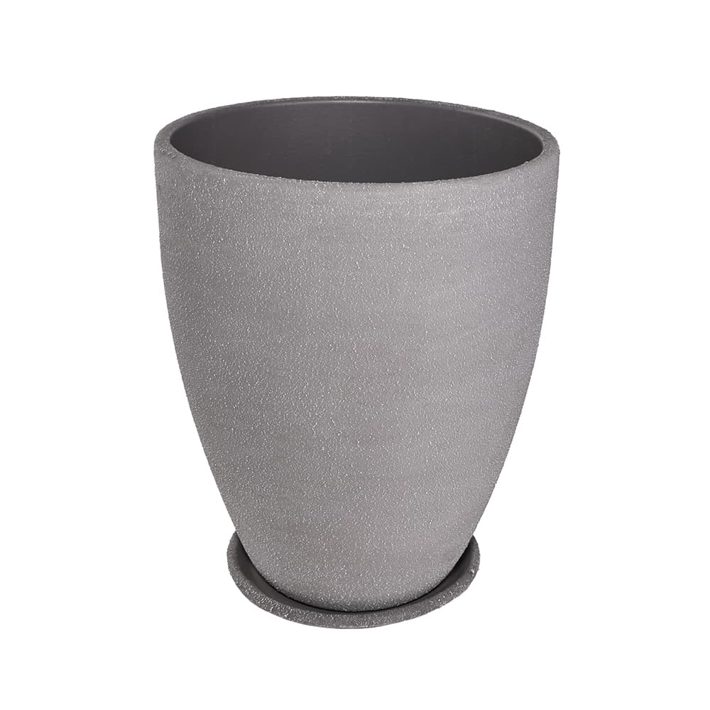 Саксия Antique Grey ø32x39см сива