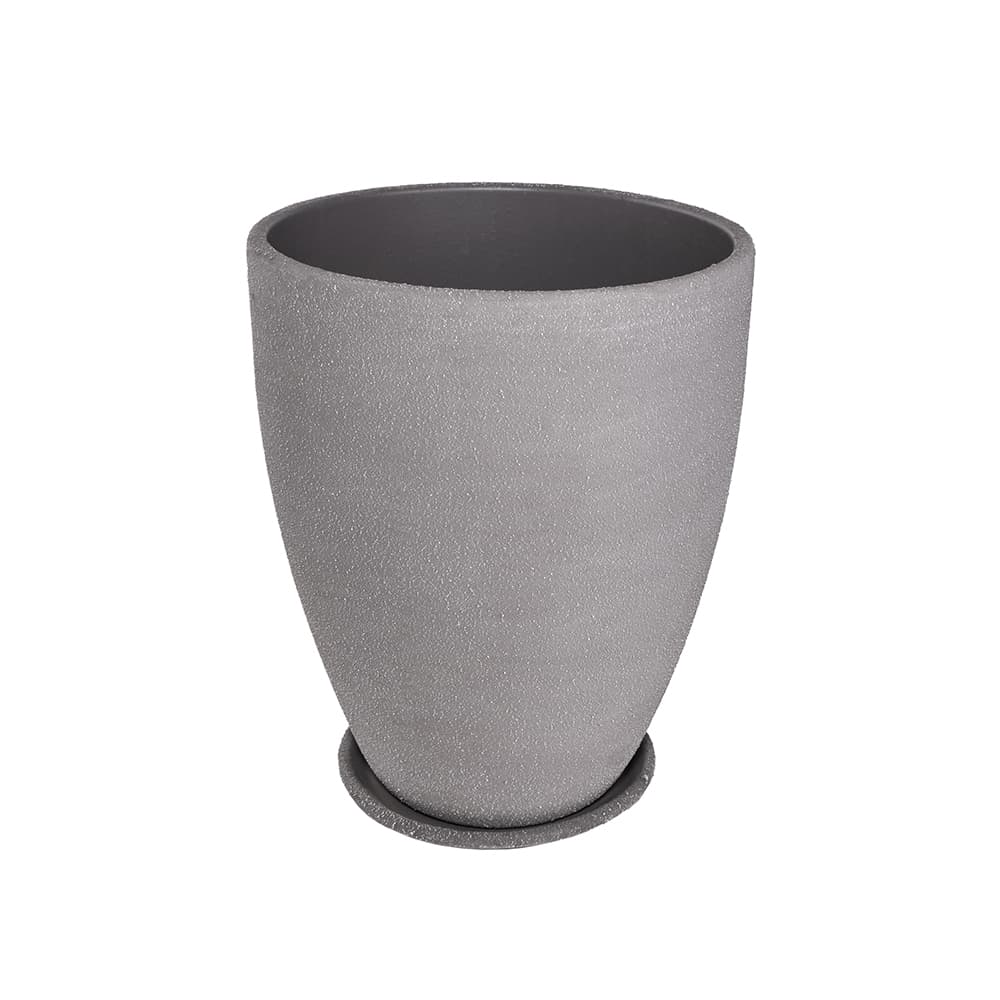 Саксия Antique Grey ø20x25см сива