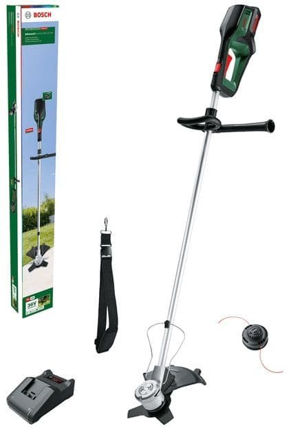 Акумулаторен тример за трева Bosch Advanced BrushCut 36V-23-750 с батерия и зарядно