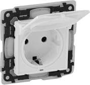 Единичен контакт Legrand Valena Life 16A IP44 бял