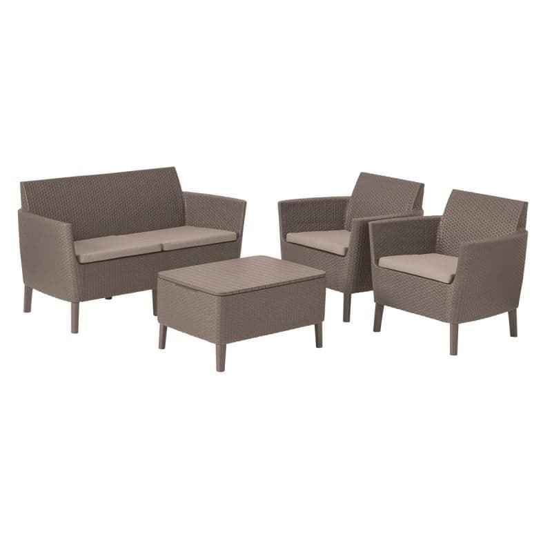 Градински сет 4 части Keter Salemo 253 Cappuccino/Sand 