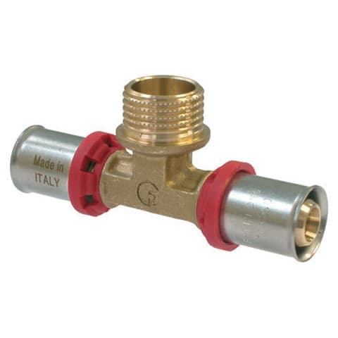 Прес-тройник Fornara ø20х3/4" М х 20мм