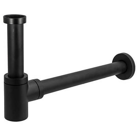 Бутилков сифон за умивалник без витло Arte Black 1 1/4"