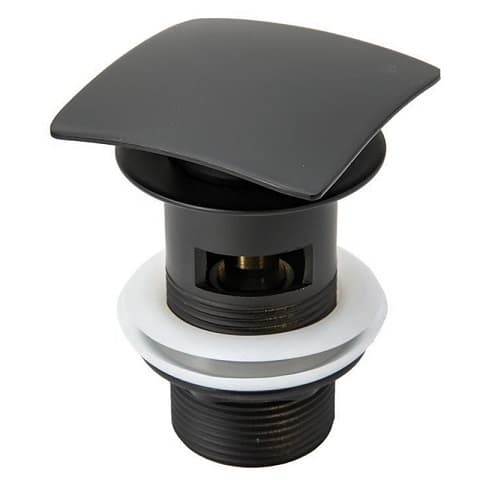 Месингово витло за умивалник Click-Clack Quadro Black Big push 1 1/4"