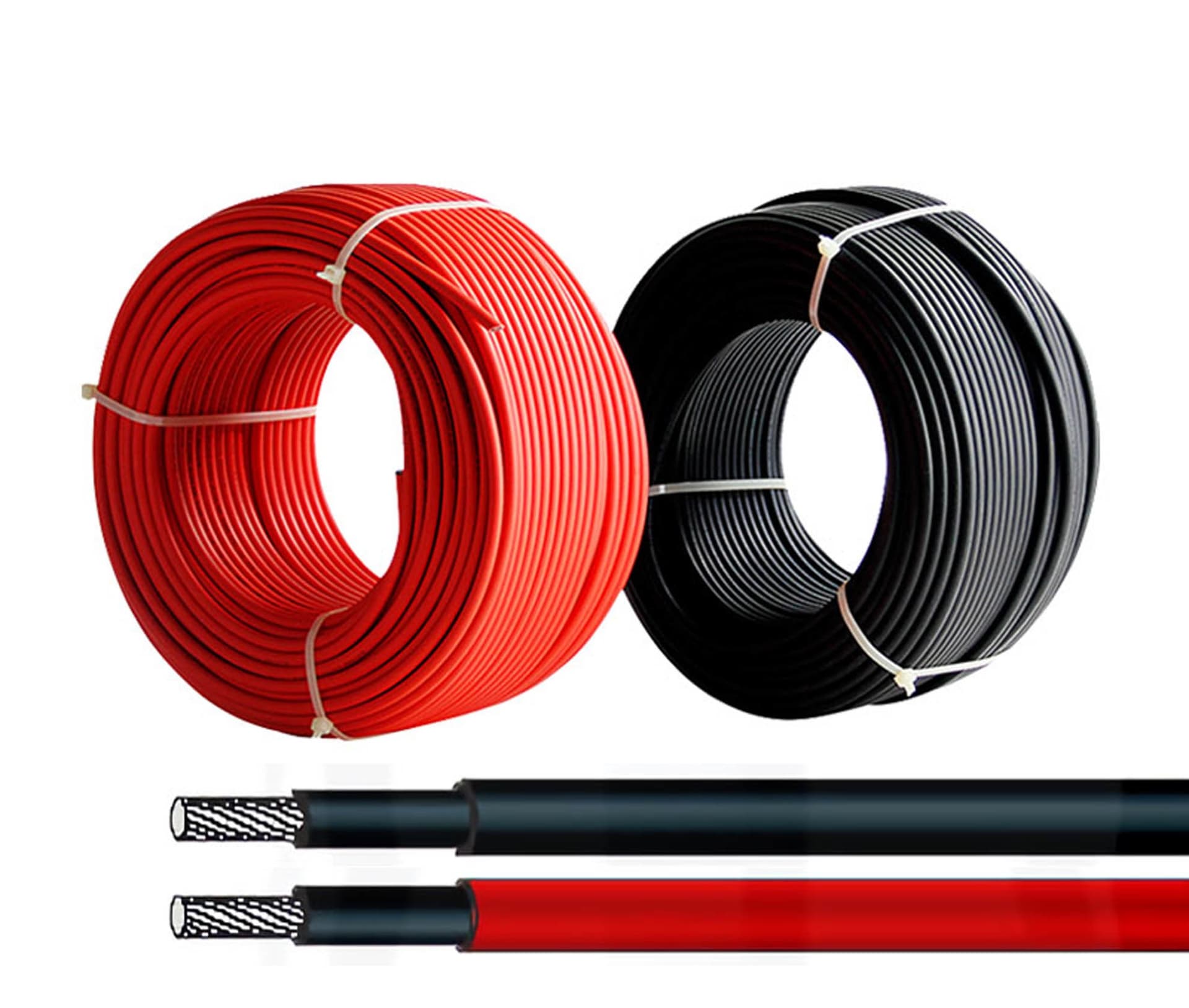 Соларен кабел 1x4мм2 червен 0,6/1kV / 100 метра