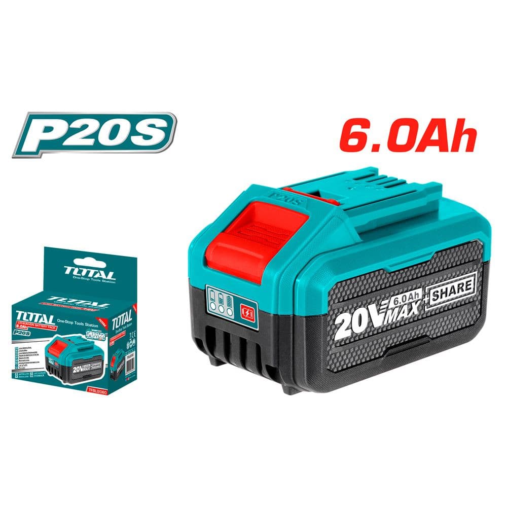 Акумулаторна батерия Total Ind Li-Ion 20V 6.0Ah