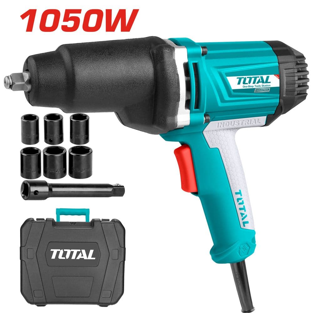 Ударен гайковерт Total Ind 1050W 550Nm в куфар с аксесоари