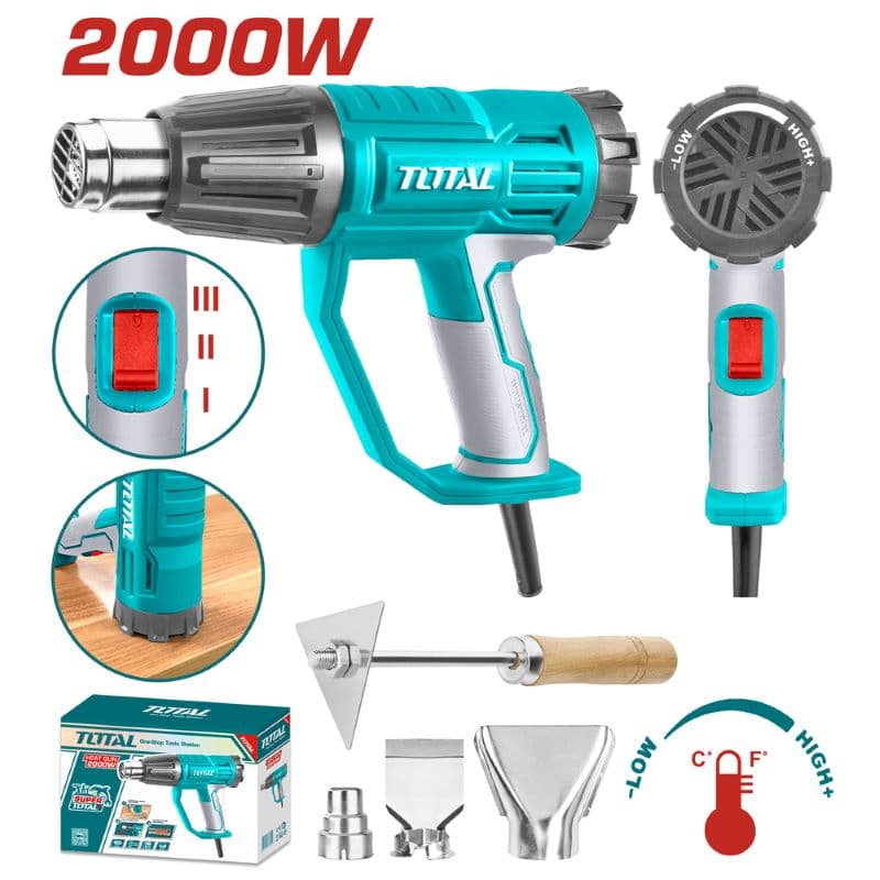 Пистолет за горещ въздух Total Ind 2000W 