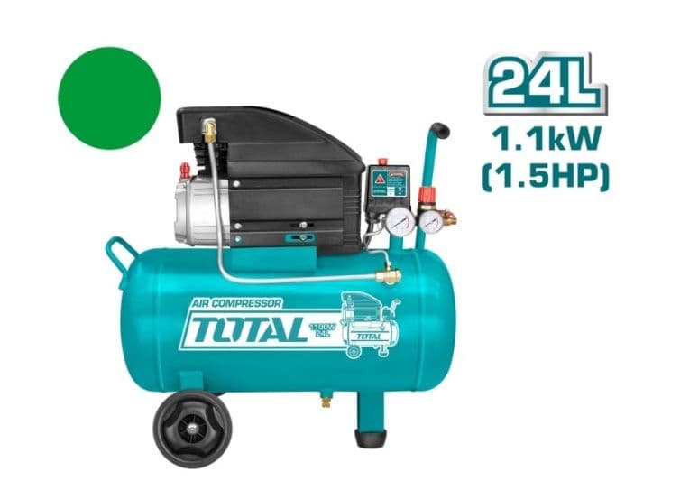 Бутален компресор Total 1100W 24л