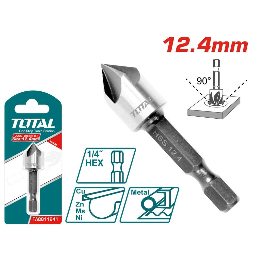 Зенкер Total HSS 1/4" / ø12,4мм