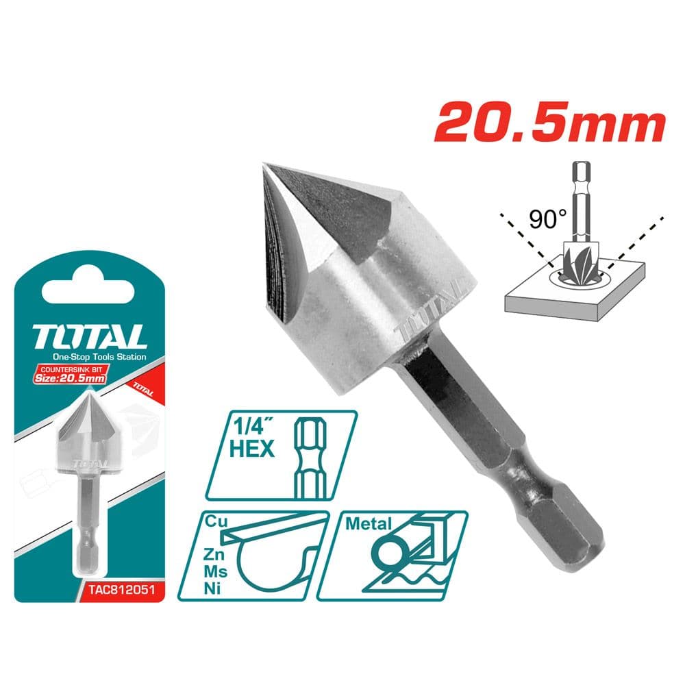 Зенкер Total HSS 1/4" / ø20,5мм