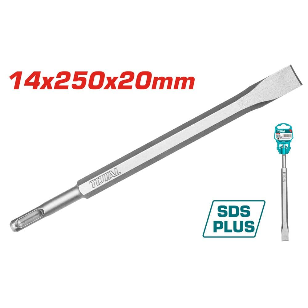Длето плоско Total SDS+ ø14x250x20 мм
