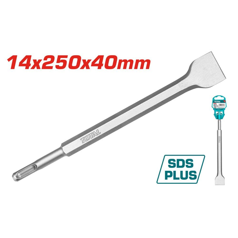 Длето плоско Total SDS+ ø14x250x40 мм