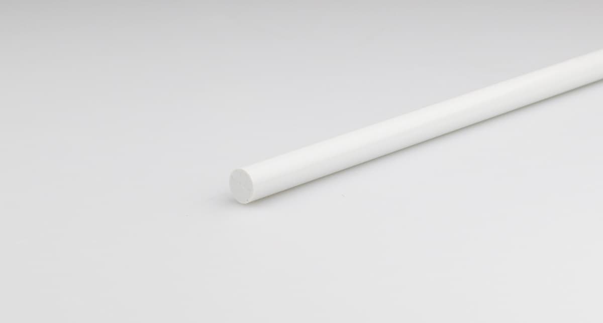 PVC кръгъл профил 100x1,6 см бял