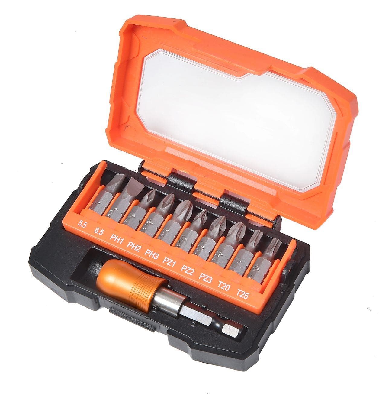 Комплект битове Tactix SL/PH/PZ/Torx 11 части
