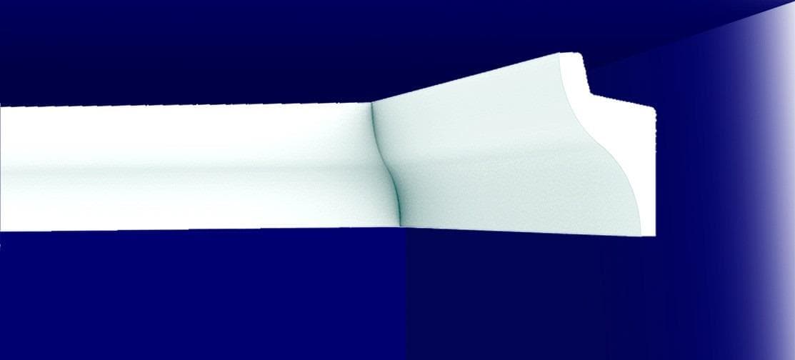 XPS корниз за LED L60HD бял 33x50мм 2м