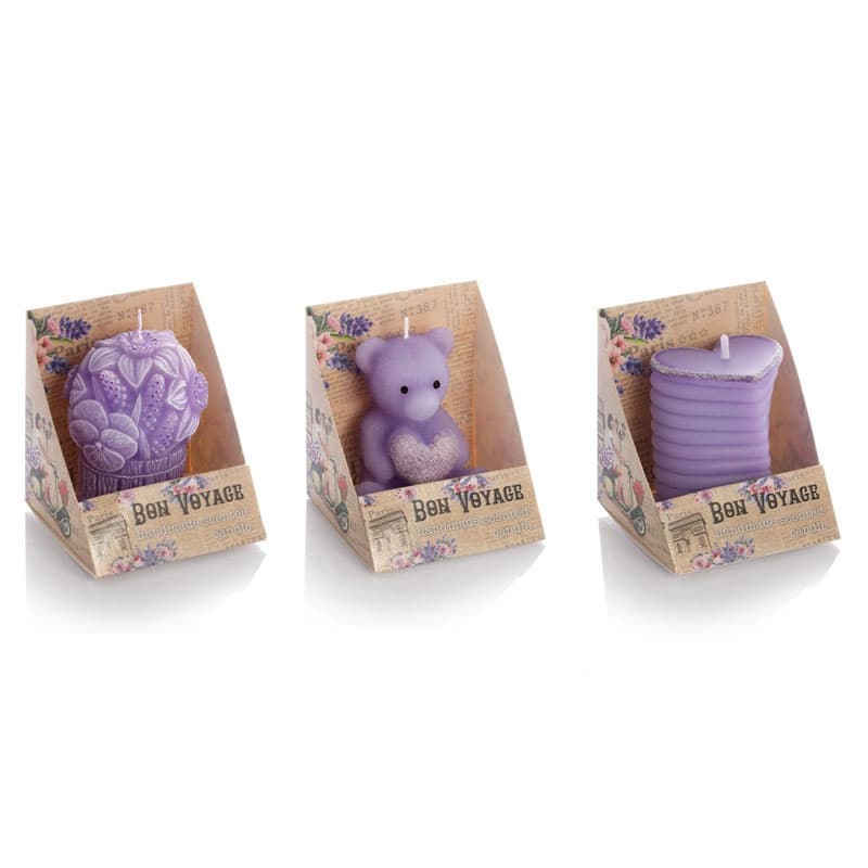 Ароматна свещ Bon Voyage figure лилав