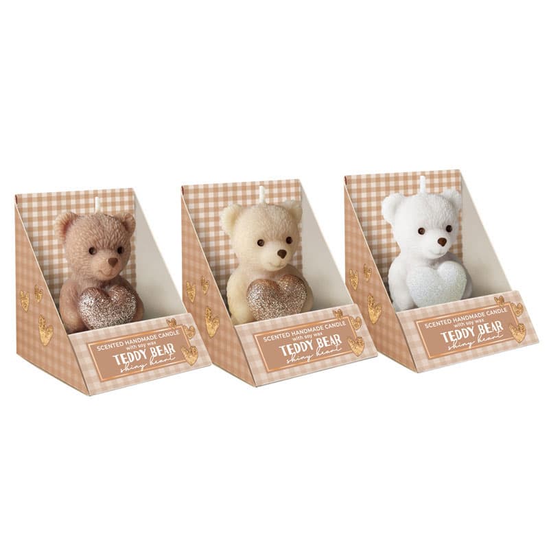 Ароматна свещ Bear Shiny Heart figure