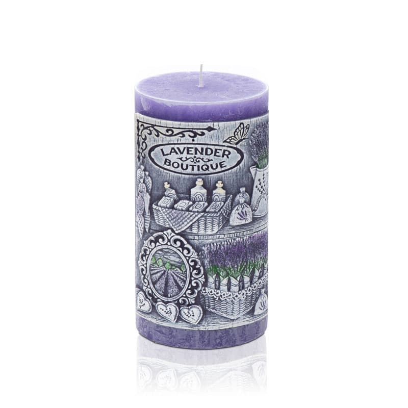 Ароматна свещ Lavender boutique 70x140мм